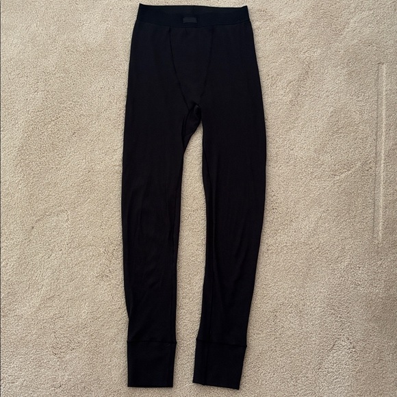 Skims Black Cotton Rib Leggings Size Medium - Picture 2 of 5